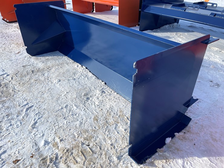 #2493-•-new-8'-light-economy-snow-pusher-for-skid-image-1