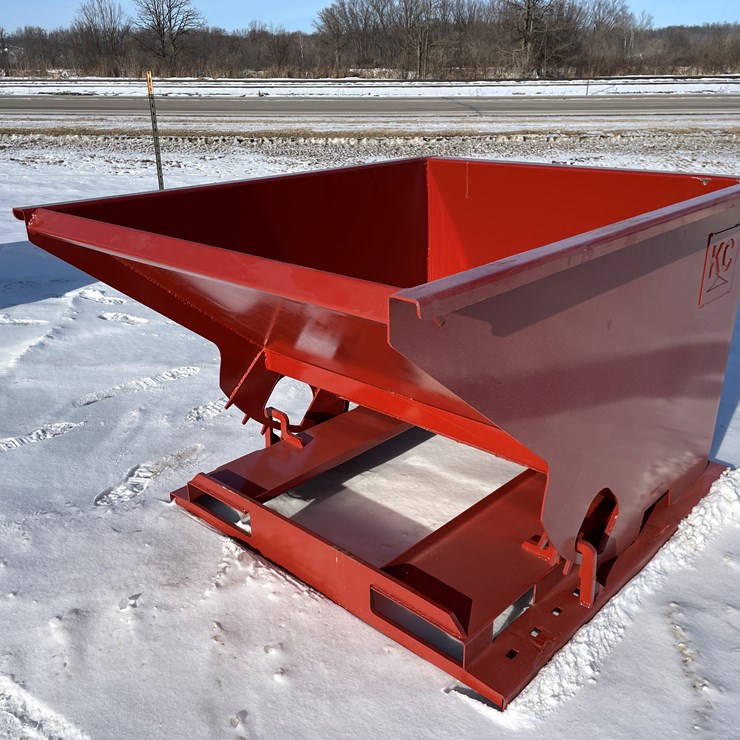 #2488 • New KC Self Dumping Hopper with Fork Pockets