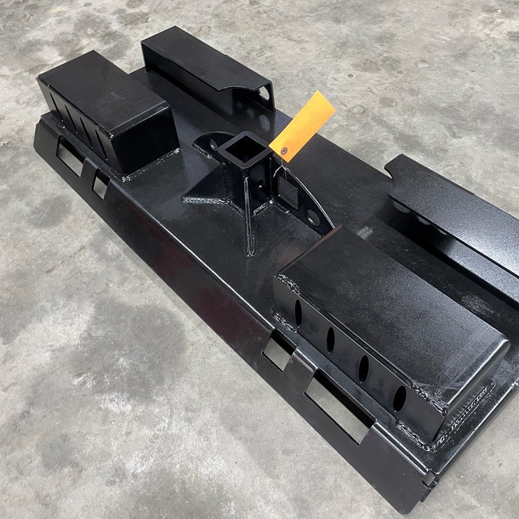 #2484 • Skid Steer Receiver Hitch Plate with Chain Buckets