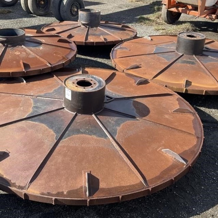 Set of (4) Steel Spray Rig Wheels