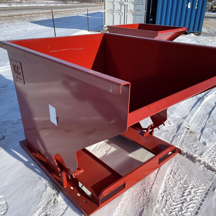 #2489 • New KC Self Dumping Hopper with Fork Pockets
