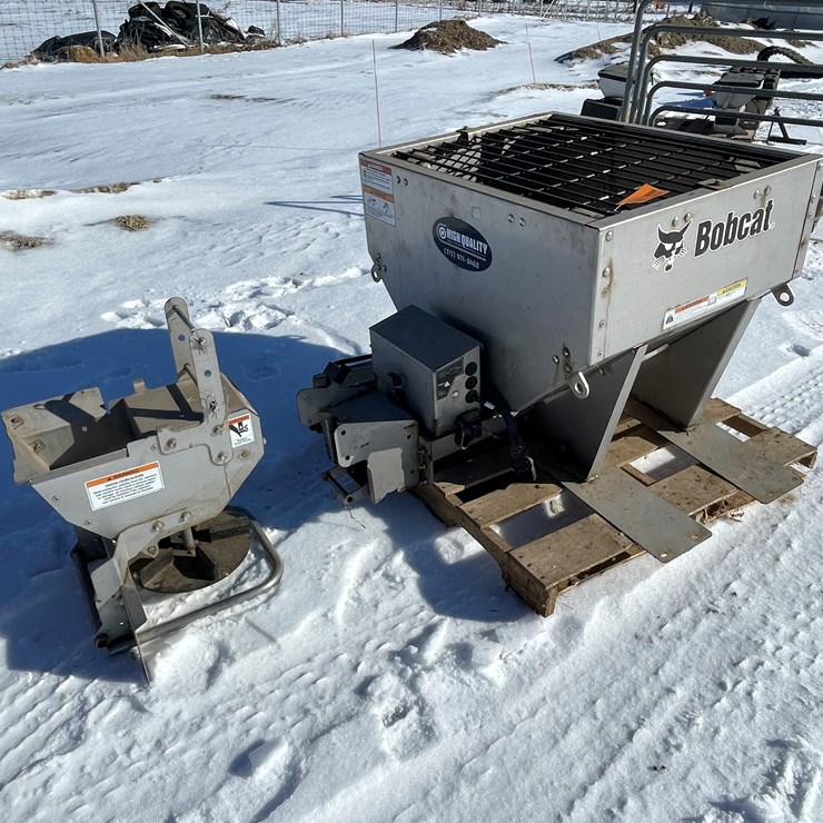 #4945 • Bobcat MI Spreader SP13 Salter Attachment