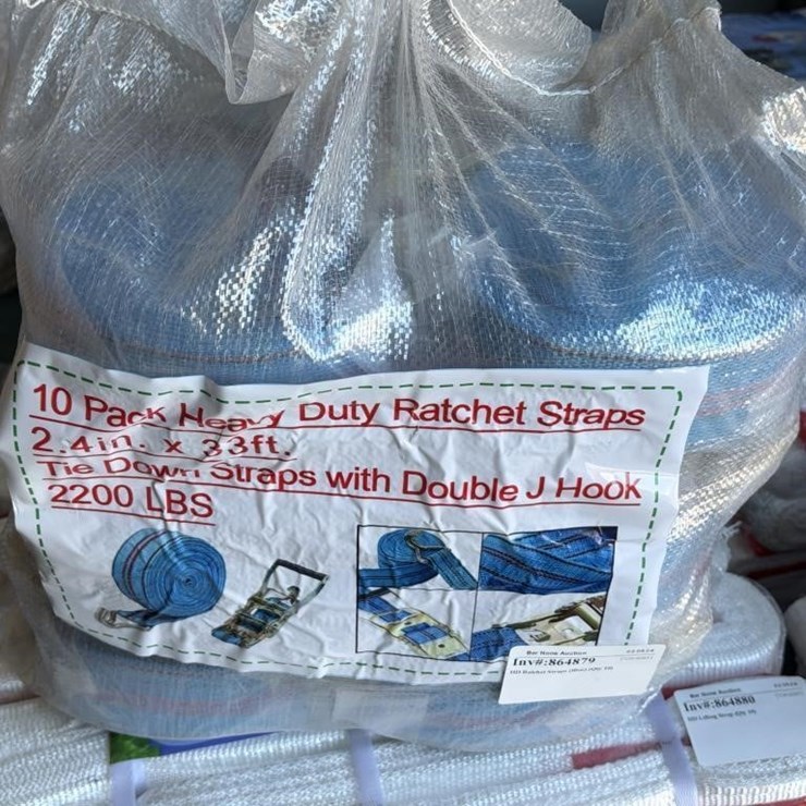 HD Ratchet Straps (Blue) (Qty 10)