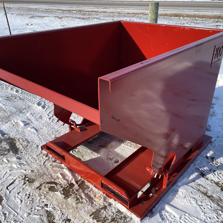 #2490 • New KC Self Dumping Hopper with Fork Pockets