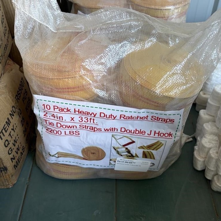 HD Ratchet Straps (Yellow) (Qty 10)