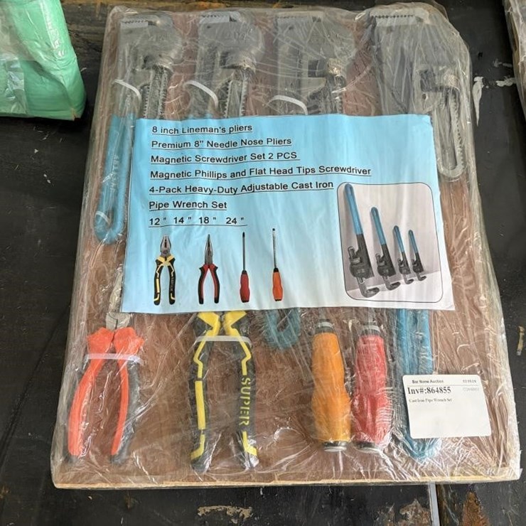 Cast Iron Pipe Wrench Set