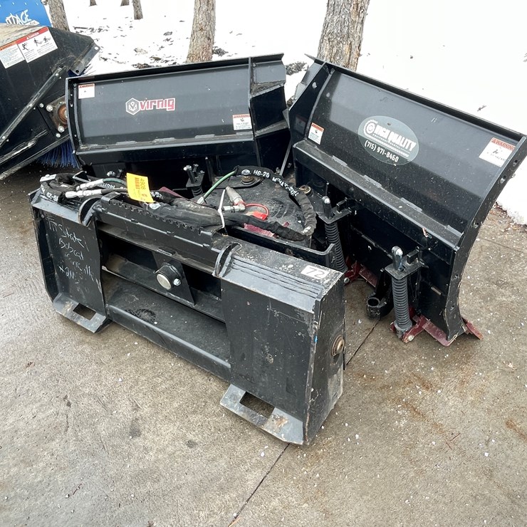 #4908 • Virnig Skid Steer Mount 70" V Plow
