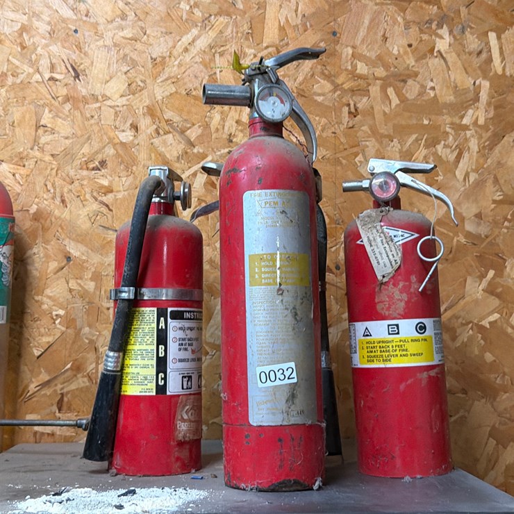 #32 • (4) FIRE EXTINGUISHERS