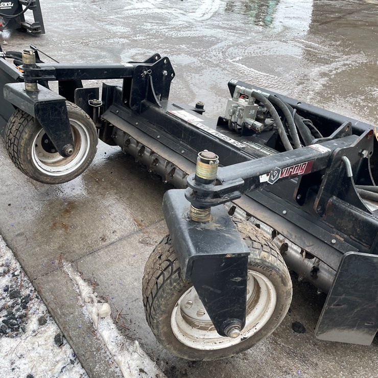 #4911 • Virnig Skid Steer Mount 72" Harley Rake