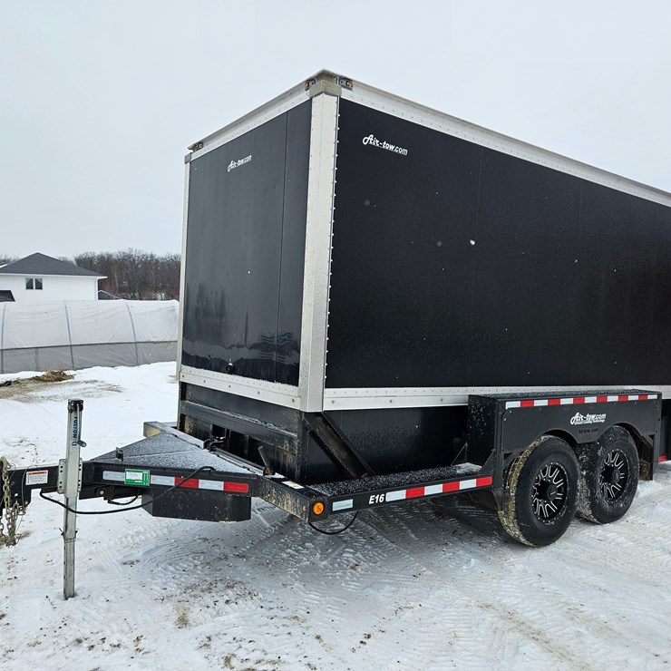 #135 • 2022 Rock Line Products Air-Tow Ground Loading Enclosed Trailer (Has WI Title)