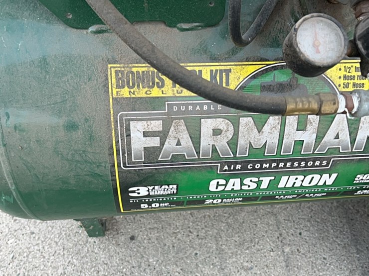 farmhand-air-compressor,-5-hp,-used-little,-has-hose-and-reel-self-contained.-image-34