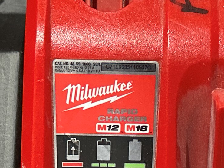 #5450-•-misc.-milwaukee-tools-w/-rolling-cart-image-17