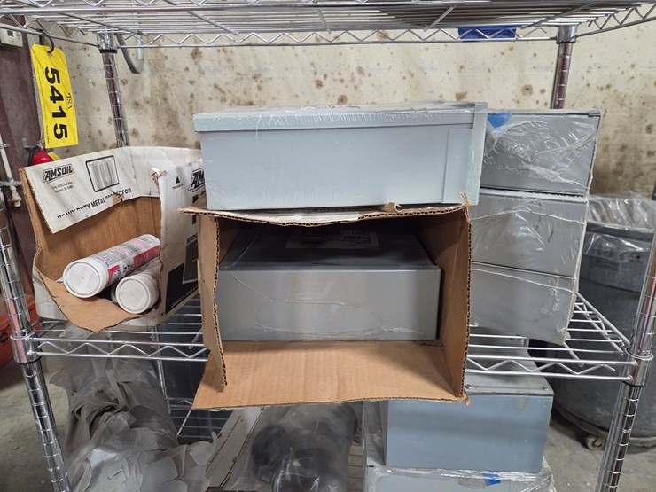 #5415-•-wire-rack-w/-misc.-electrical-boxes-and-more-image-3