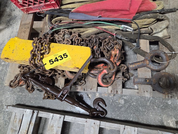 #5435-•-pallet-of-slings,-chains,-and-more-image-3