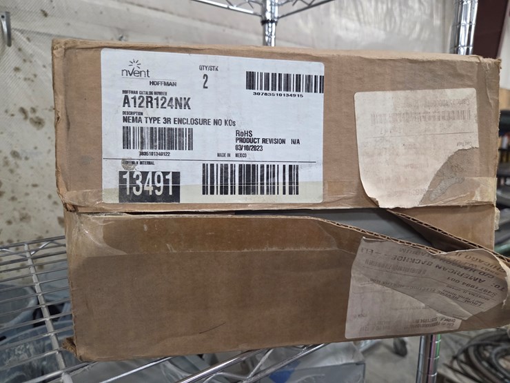 #5415-•-wire-rack-w/-misc.-electrical-boxes-and-more-image-2