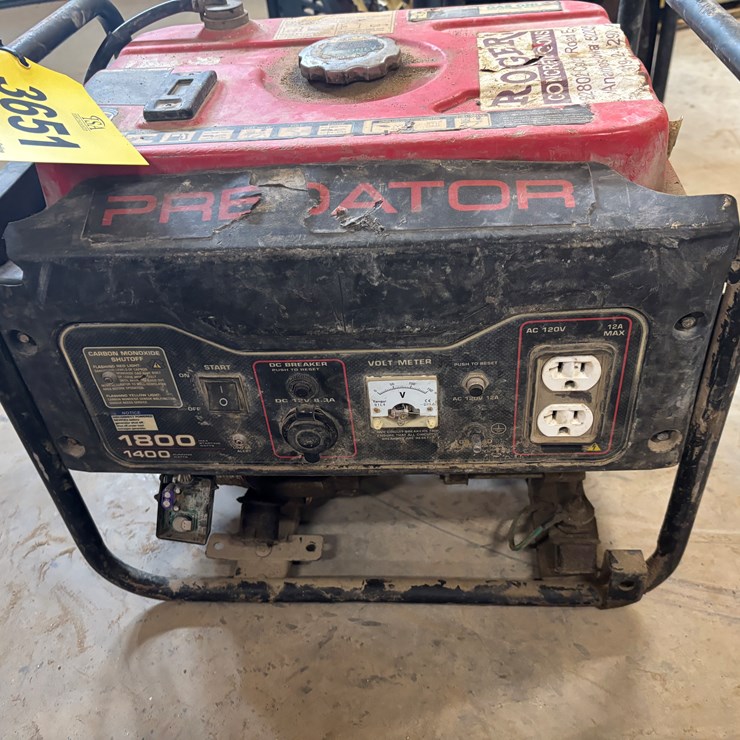 #3651 • Predator 1800 Portable Generator