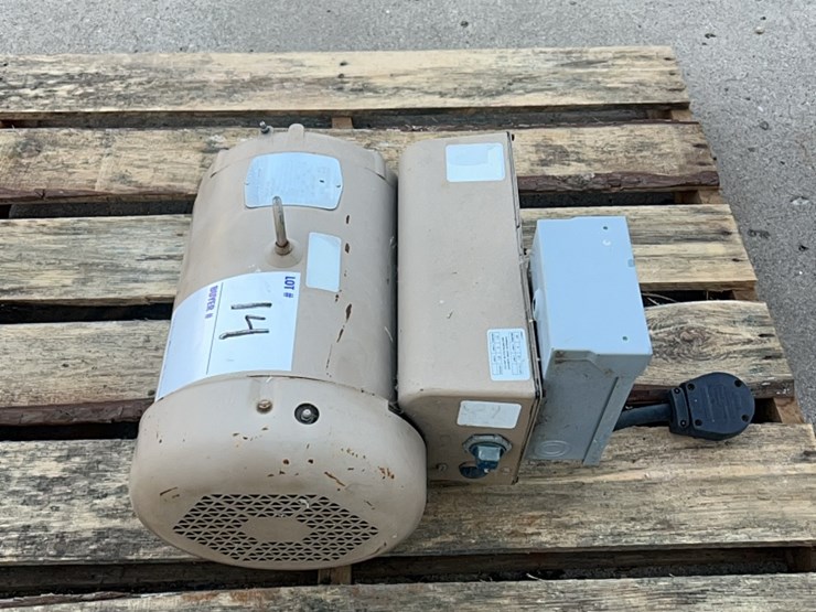 very-good-baldor-7.5-hp-220-single-phase-electric-motor-with-self-contained-on-off-switch-image-6