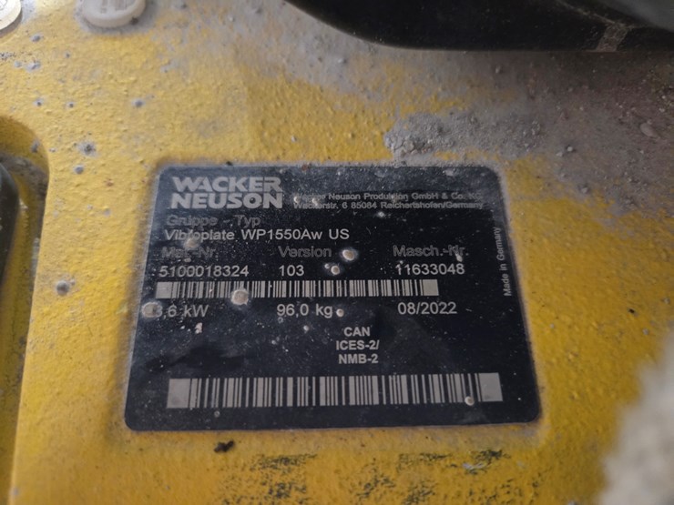 #5434-•-wacker-wp1150-vibrating-plate-compactor-image-8