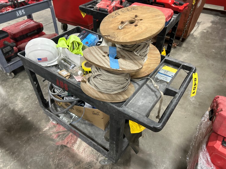 #5451-•-misc.-shop-tools/ppe-w/-rolling-cart-and-more-image-2