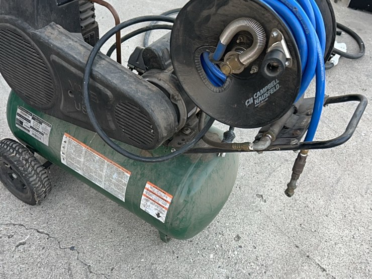 farmhand-air-compressor,-5-hp,-used-little,-has-hose-and-reel-self-contained.-image-13