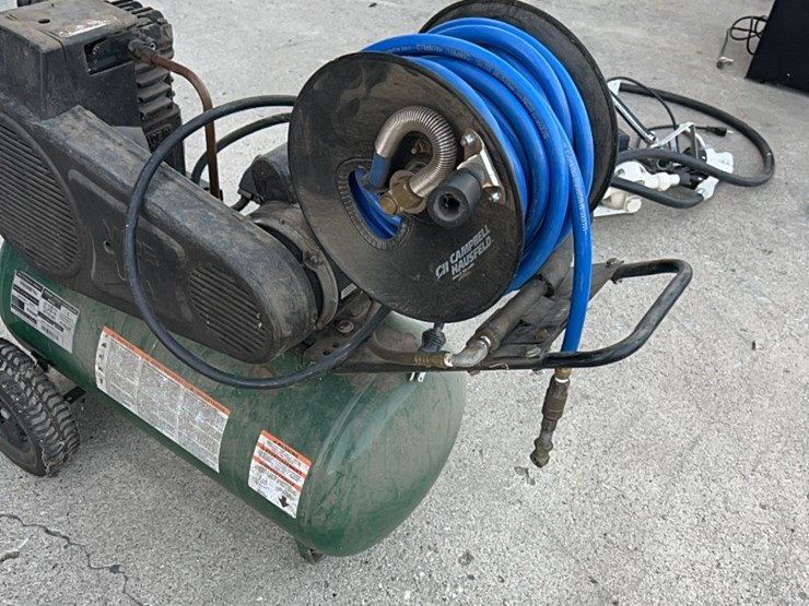 farmhand-air-compressor,-5-hp,-used-little,-has-hose-and-reel-self-contained.-image-12