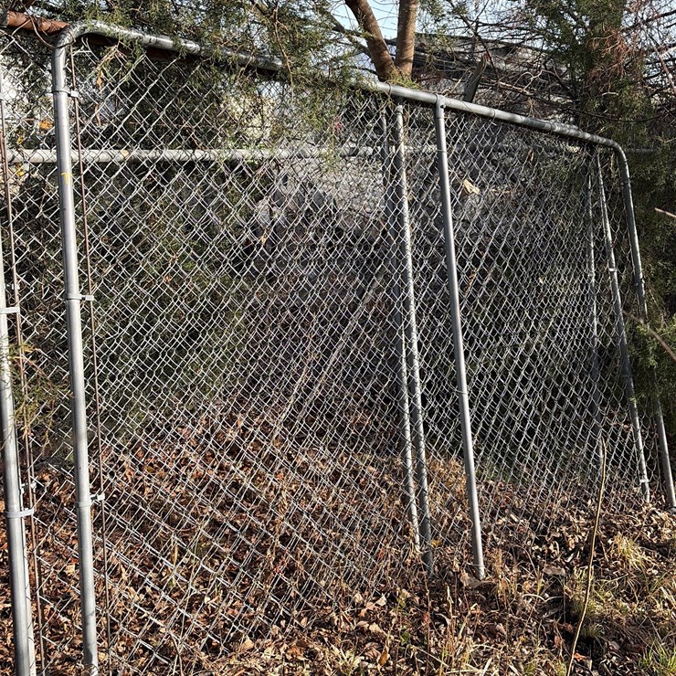 #77 • 3-galvanized 6 foot high chain-link gates