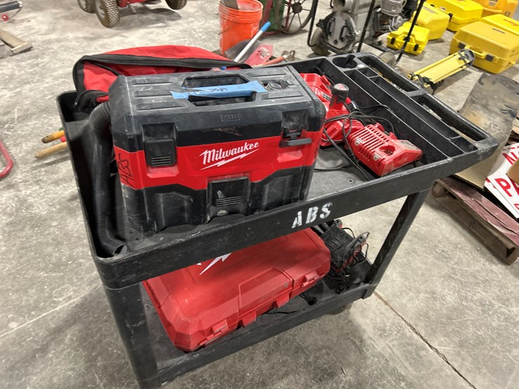 #5449-•-misc.-milwaukee-tools-w/-rolling-cart-image-3