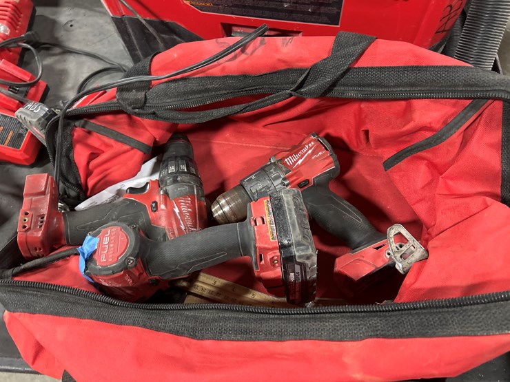 #5449-•-misc.-milwaukee-tools-w/-rolling-cart-image-4