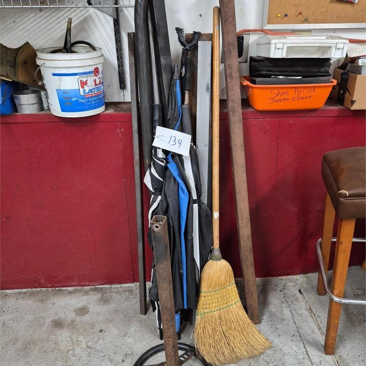 Umbrella, Broom, Standing Items