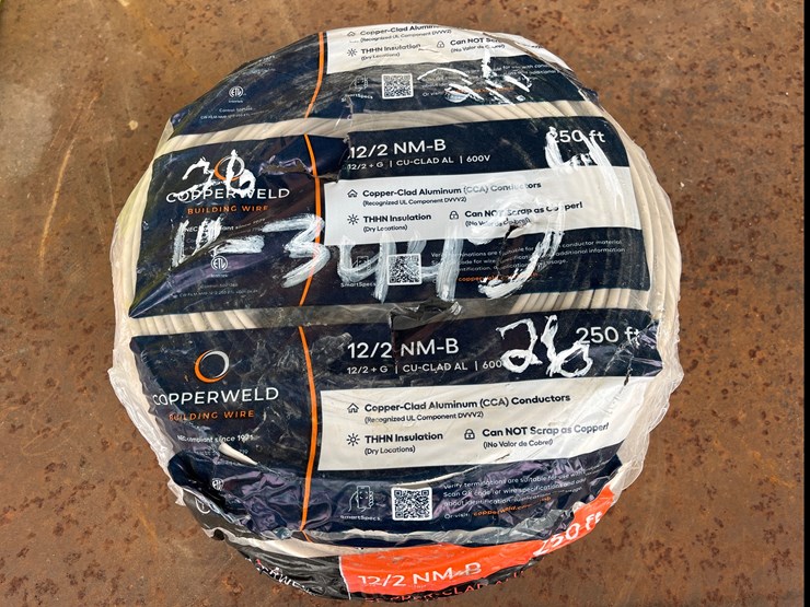 #26-•-2-rolls-of-250ft-12/2-nm-b-gauge-wire-image-2