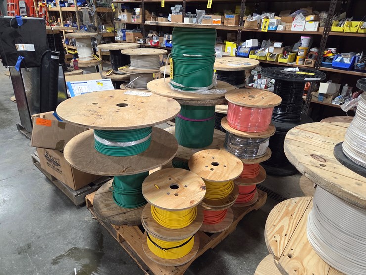 #5397-•-(13)-spools-of-6-awg-copper-wire-image-1