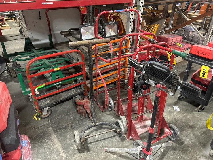 #5454-•-wire-dolly's,-(5)-carts,-led-lights,-pipe-bender-image-1