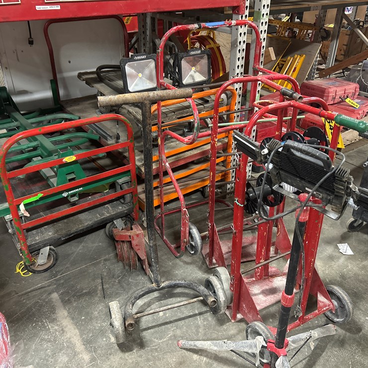 #5454 • Wire Dolly's, (5) Carts, LED Lights, Pipe Bender