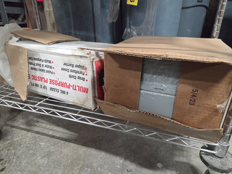 #5415-•-wire-rack-w/-misc.-electrical-boxes-and-more-image-8