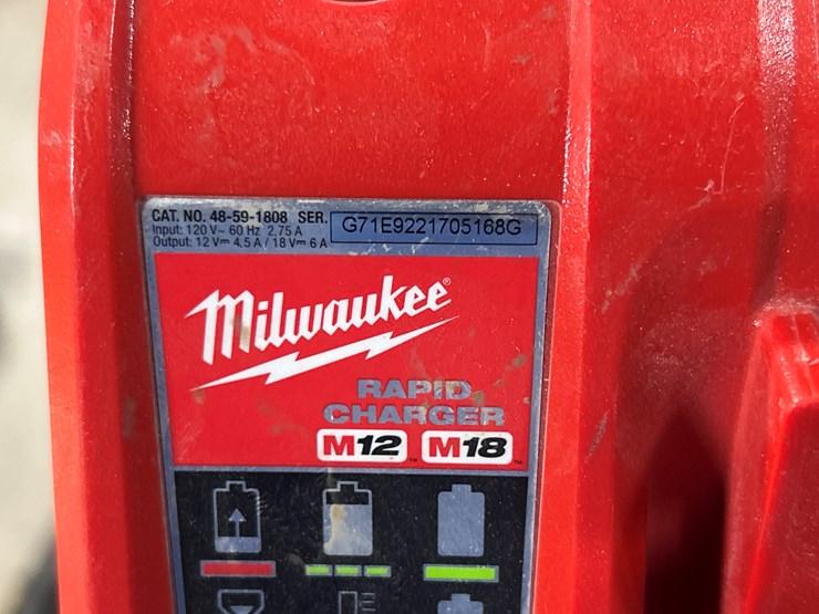 #5449-•-misc.-milwaukee-tools-w/-rolling-cart-image-12