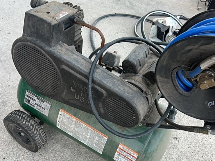 farmhand-air-compressor,-5-hp,-used-little,-has-hose-and-reel-self-contained.-image-15
