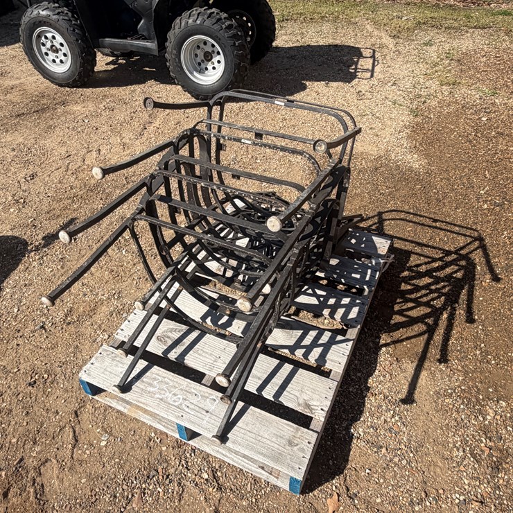 #33629 • PALLET OF 4 ANTIQUE GENUINE WROUGHT IRON CHAIRS