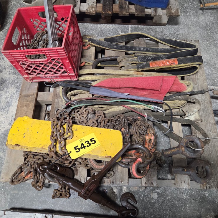 #5435 • Pallet of Slings, Chains, and More