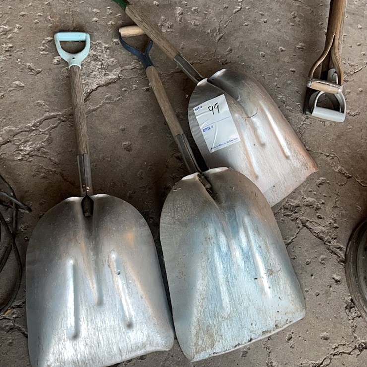 (3) good grain shovels