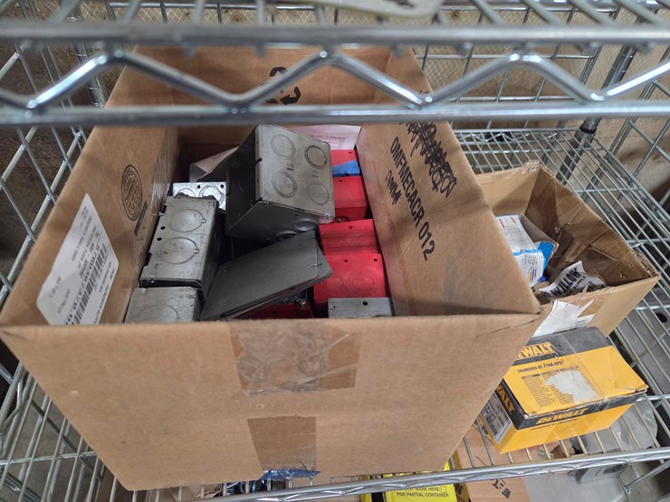 #5419-•-wire-rack-w/-misc.-electrical-hardware-image-3