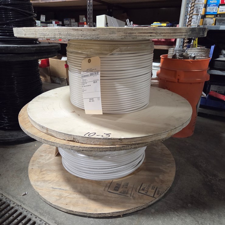 #5398 • (2) Spools of 2 AWG and 3 AWG Copper Wire