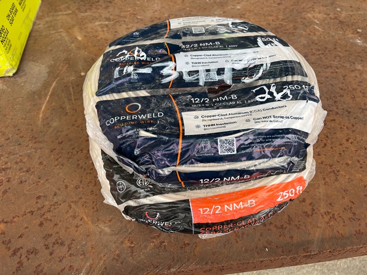 #26-•-2-rolls-of-250ft-12/2-nm-b-gauge-wire-image-1