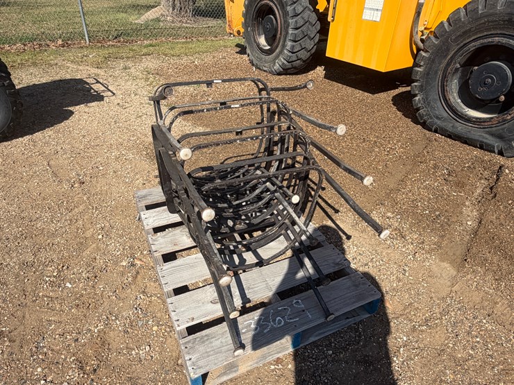 #33629-•-pallet-of-4-antique-genuine-wrought-iron-chairs-image-2