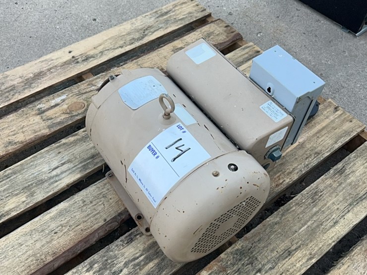 very-good-baldor-7.5-hp-220-single-phase-electric-motor-with-self-contained-on-off-switch-image-8