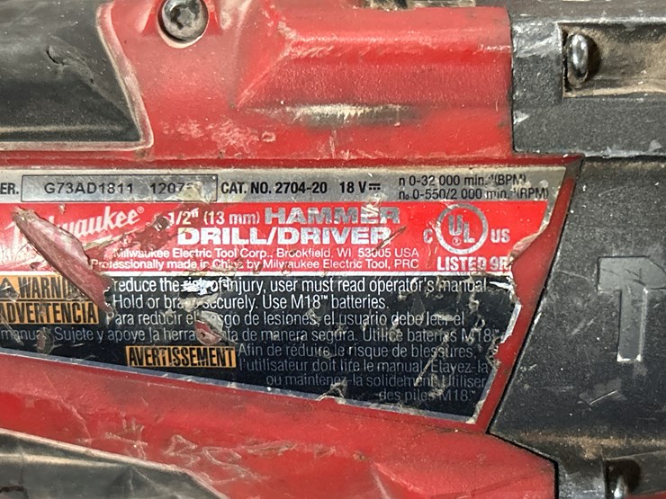 #5448-•-misc.-milwaukee-tools-w/-rolling-cart-image-9