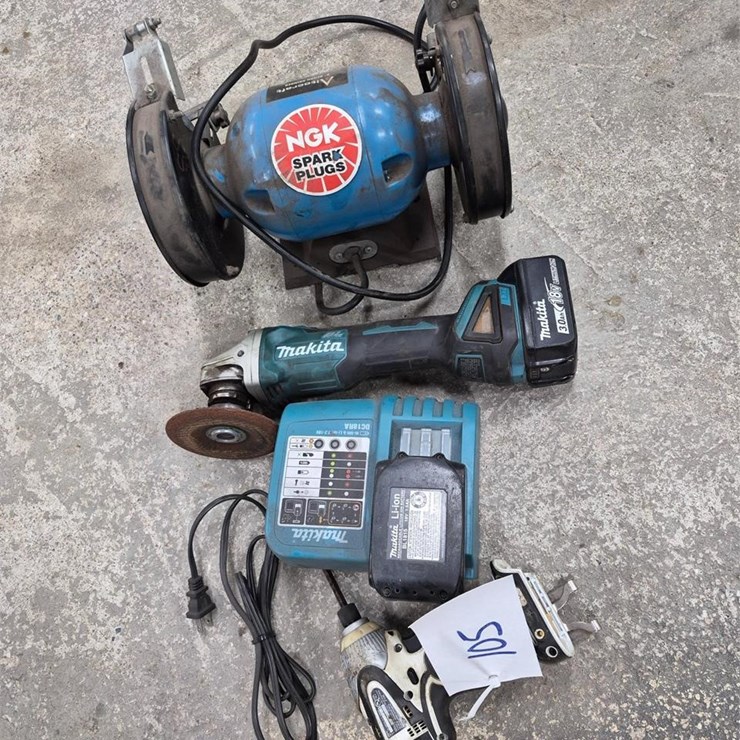 Bench Grinder, Makita Grinder, Drill