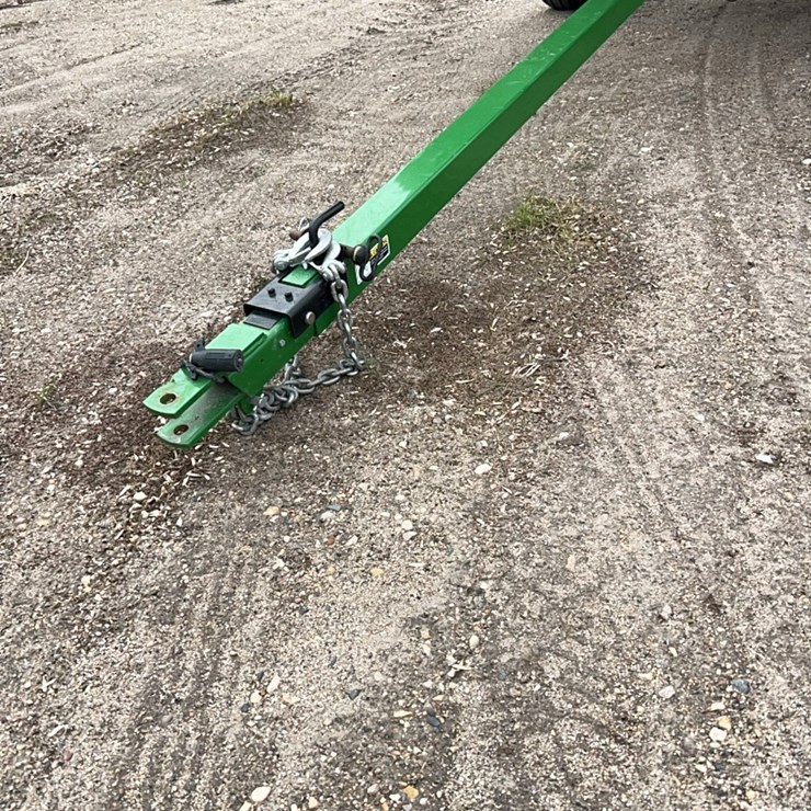 AWS – 42 flex head header trailer, extra long hitch, steerable front and back wheels, like new