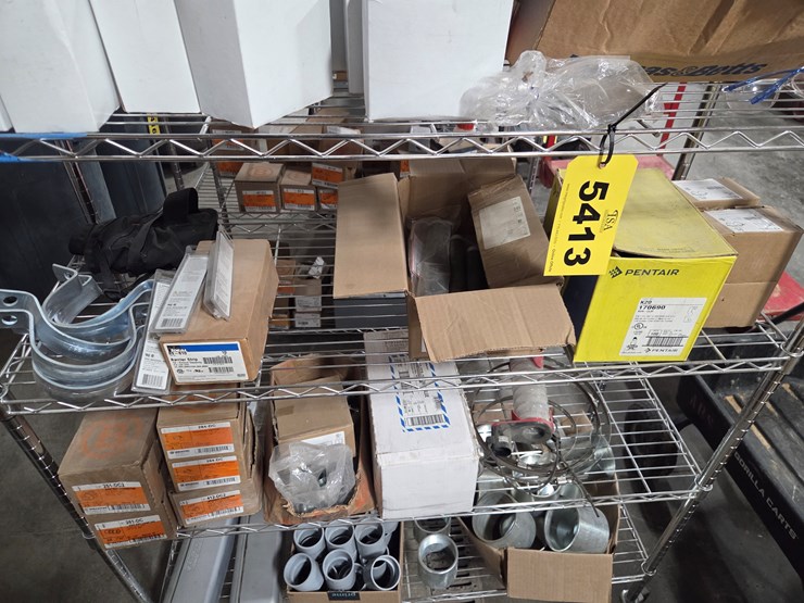 #5413-•-wire-rack-w/-misc.-couplers-and-electrical-hardware-image-4