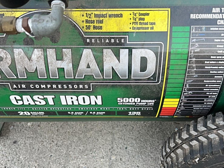 farmhand-air-compressor,-5-hp,-used-little,-has-hose-and-reel-self-contained.-image-28