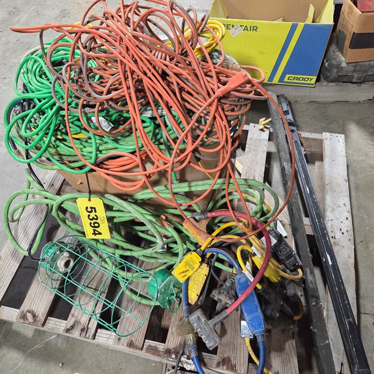 #5394 • Pallet of Misc. Electrical Cords and More